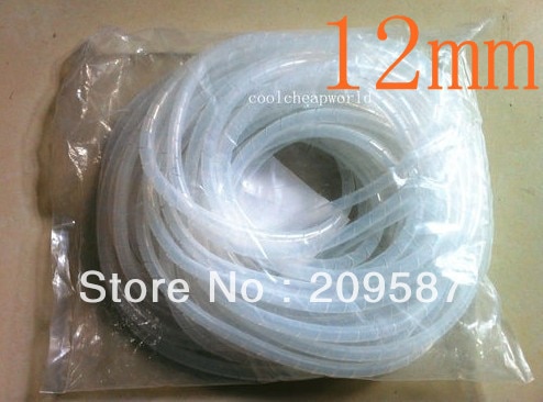 12mm 24.6FT (7.5M) Spiral Cable Wire Wrap Tube Computer Manage Cord clear